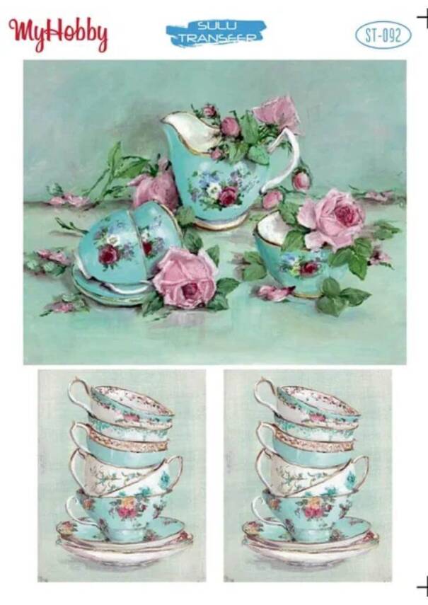 My Hobby Çiçek Desenli Sulu Transfer ST-092 - 1