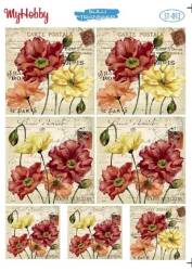 My Hobby Çiçek Desenli Sulu Transfer ST-093 - MyHobby