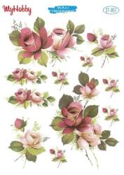 My Hobby Çiçek Desenli Sulu Transfer ST-097 - MyHobby