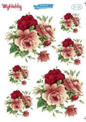 My Hobby Çiçek Desenli Sulu Transfer ST-126 - MyHobby