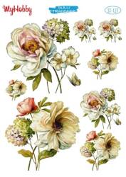 My Hobby Çiçek Desenli Sulu Transfer ST-127 - MyHobby
