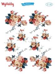 My Hobby Çiçek Desenli Sulu Transfer ST-140 - MyHobby