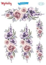 My Hobby Çiçek Desenli Sulu Transfer ST-159 - MyHobby