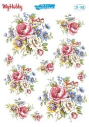 My Hobby Çiçek Desenli Sulu Transfer ST-160 - MyHobby