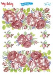 My Hobby Çiçek Desenli Sulu Transfer ST-161 - MyHobby