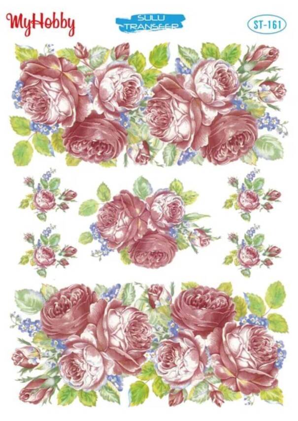 My Hobby Çiçek Desenli Sulu Transfer ST-161 - 1