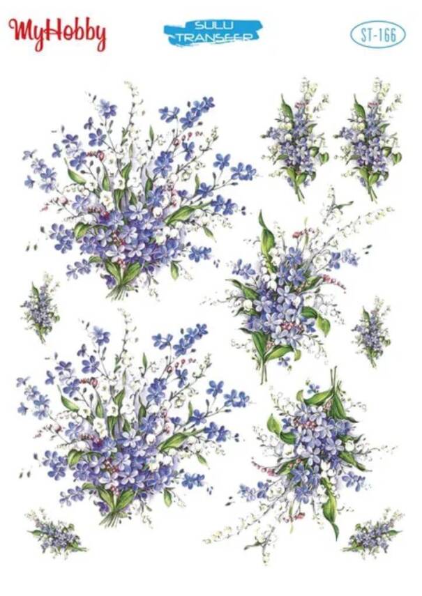 My Hobby Çiçek Desenli Sulu Transfer ST-166 - 1