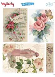 My Hobby Çiçek Desenli Sulu Transfer ST-221 - MyHobby