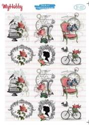 My Hobby Çiçek Desenli Sulu Transfer ST-222 - MyHobby