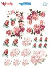 My Hobby Çiçek Desenli Sulu Transfer ST-224 - MyHobby