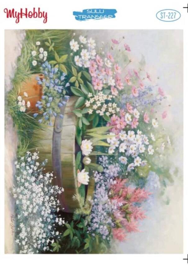 My Hobby Çiçek Desenli Sulu Transfer ST-227 - 1
