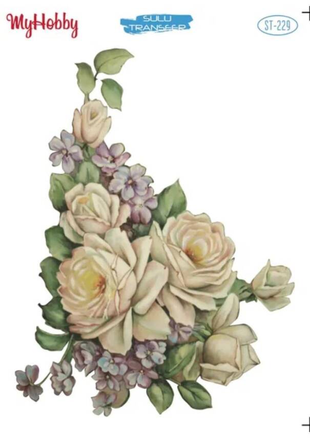 My Hobby Çiçek Desenli Sulu Transfer ST-229 - 1