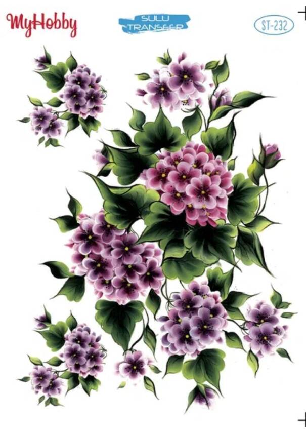My Hobby Çiçek Desenli Sulu Transfer ST-232 - 1