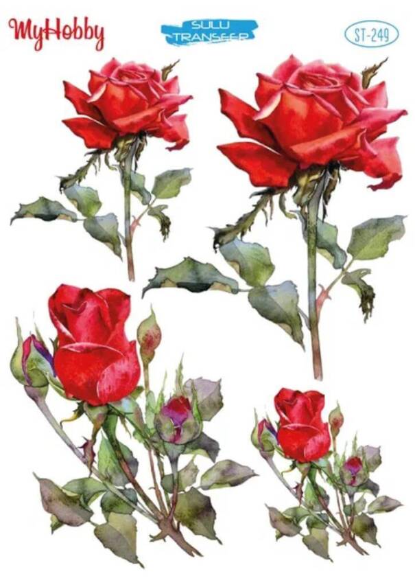 My Hobby Çiçek Desenli Sulu Transfer ST-249 - 1
