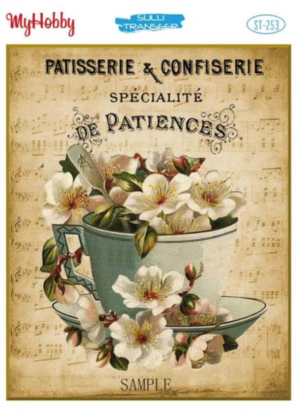 My Hobby Çiçek Desenli Sulu Transfer ST-253 - 1