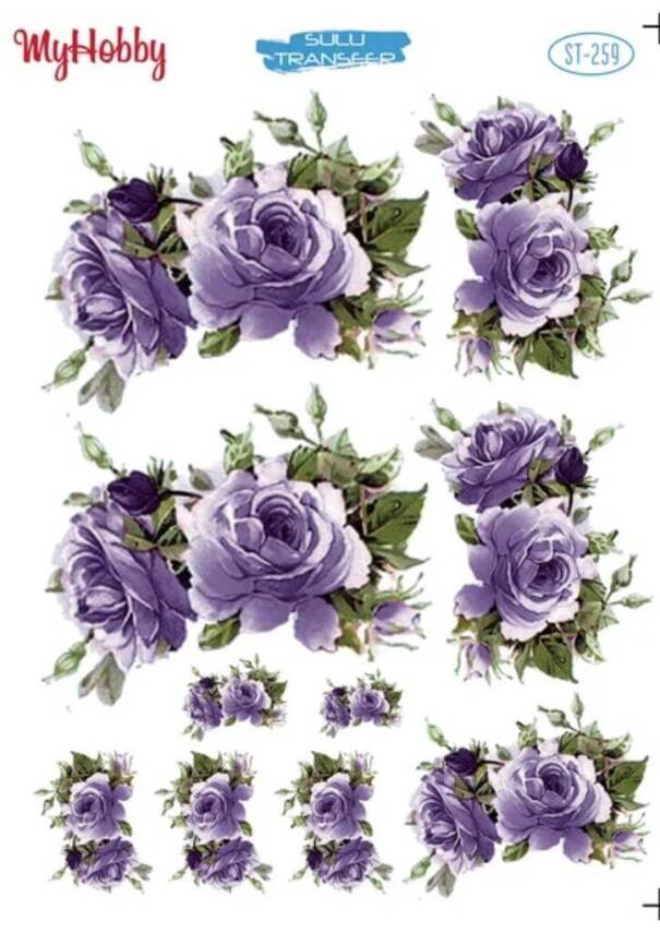 My Hobby Çiçek Desenli Sulu Transfer ST-259 - 1