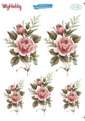 My Hobby Çiçek Desenli Sulu Transfer ST-261 - MyHobby