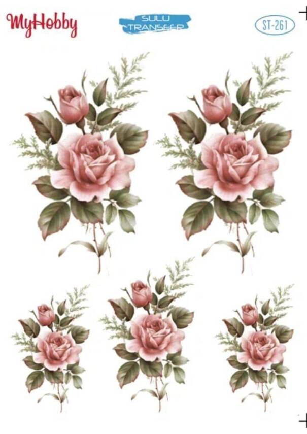 My Hobby Çiçek Desenli Sulu Transfer ST-261 - 1