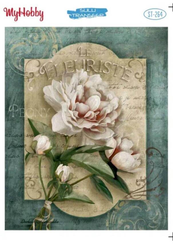 My Hobby Çiçek Desenli Sulu Transfer ST-264 - 1