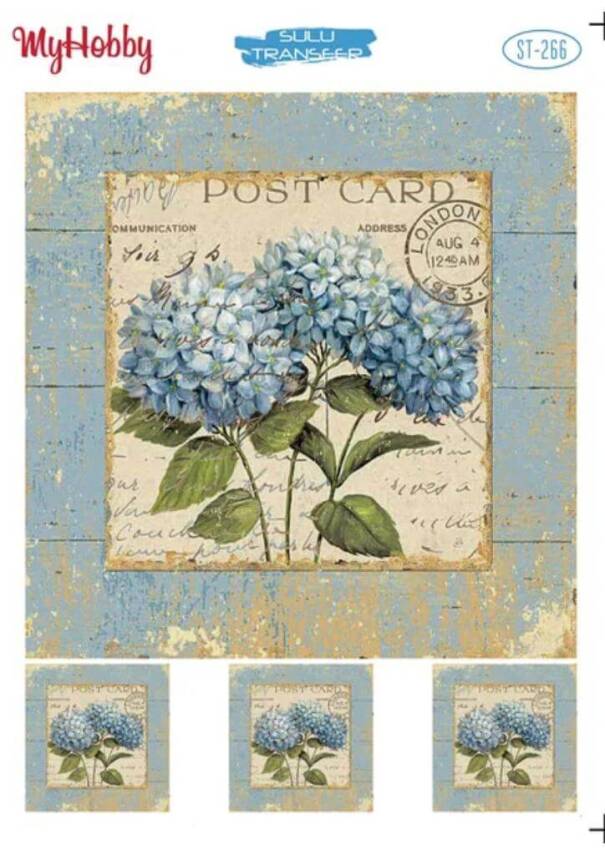 My Hobby Çiçek Desenli Sulu Transfer ST-266 - 1