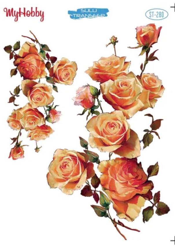 My Hobby Çiçek Desenli Sulu Transfer ST-280 - 1