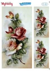 My Hobby Çiçek Desenli Sulu Transfer ST-282 - MyHobby