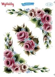 My Hobby Çiçek Desenli Sulu Transfer ST-289 - MyHobby