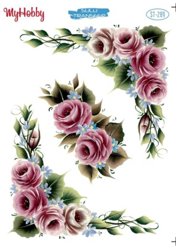 My Hobby Çiçek Desenli Sulu Transfer ST-289 - 1