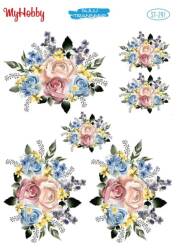 My Hobby Çiçek Desenli Sulu Transfer ST-291 - MyHobby