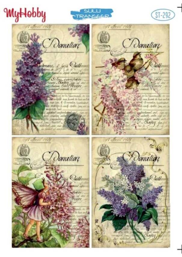 My Hobby Çiçek Desenli Sulu Transfer ST-292 - 1