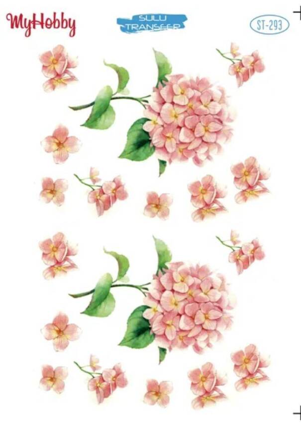 My Hobby Çiçek Desenli Sulu Transfer ST-293 - 1