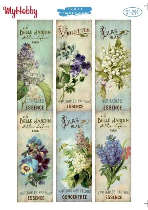 My Hobby Çiçek Desenli Sulu Transfer ST-294 - 1