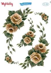 My Hobby Çiçek Desenli Sulu Transfer ST-296 - MyHobby