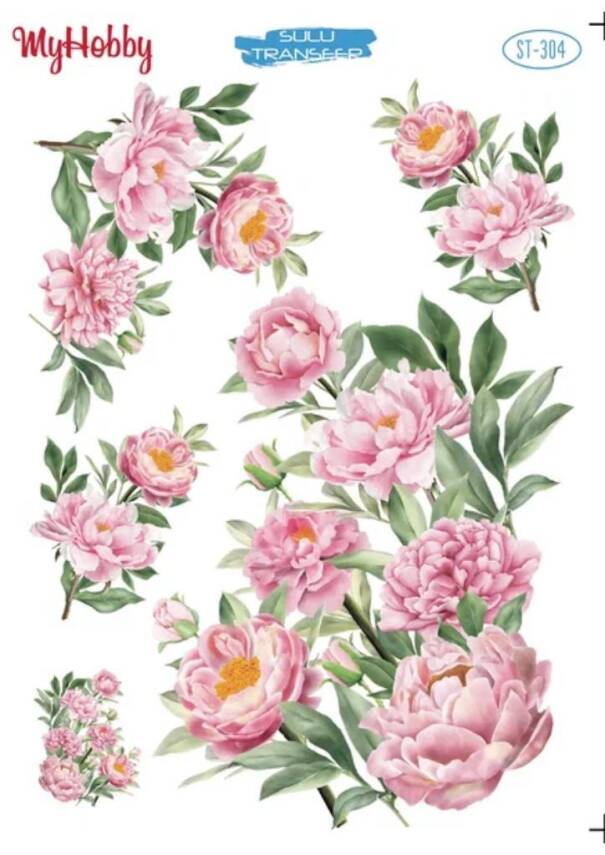 My Hobby Çiçek Desenli Sulu Transfer ST-304 - 1