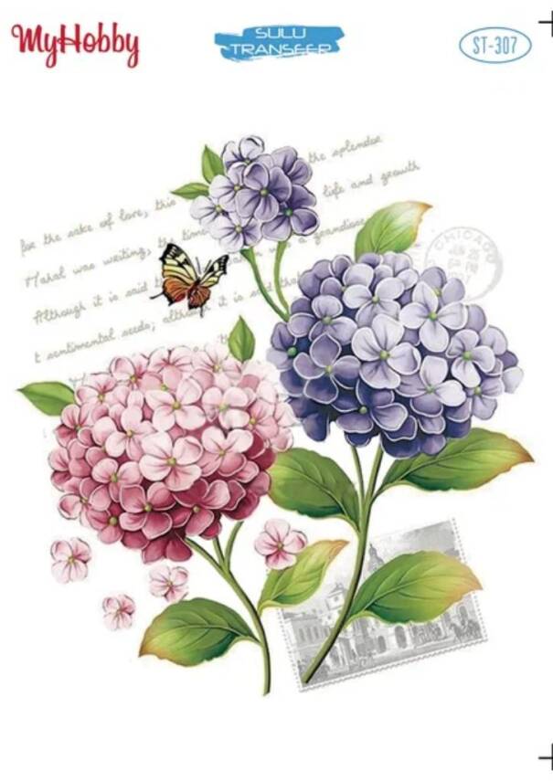 My Hobby Çiçek Desenli Sulu Transfer ST-307 - 1