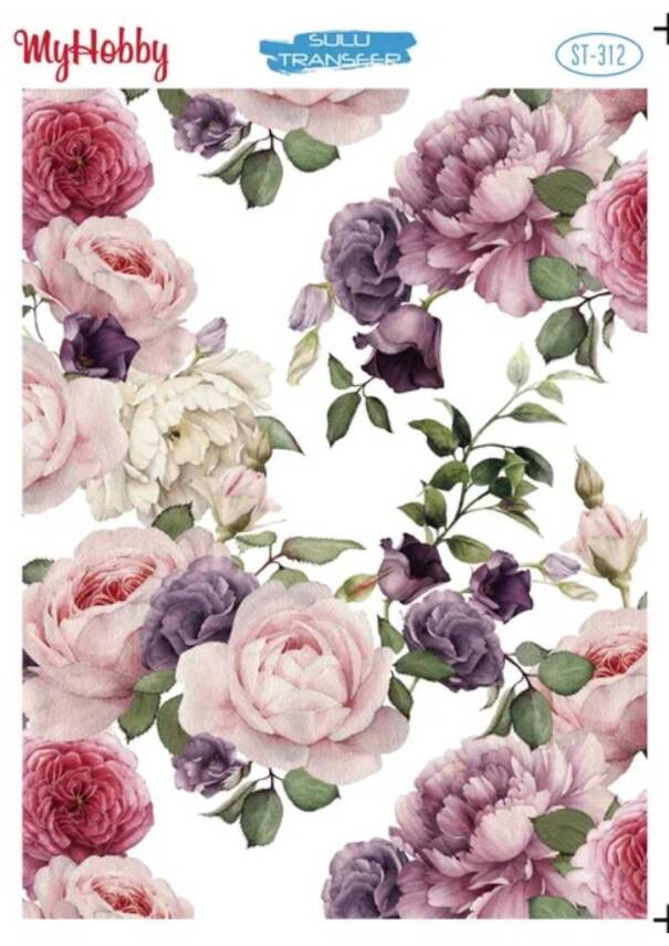 My Hobby Çiçek Desenli Sulu Transfer ST-312 - 1