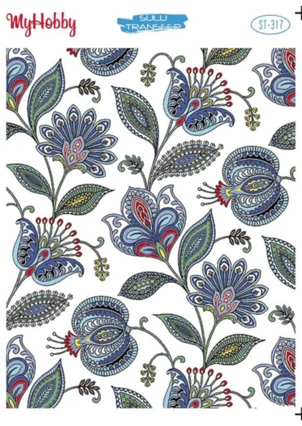 My Hobby Çiçek Desenli Sulu Transfer ST-317 - 1