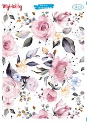 My Hobby Çiçek Desenli Sulu Transfer ST-338 - MyHobby