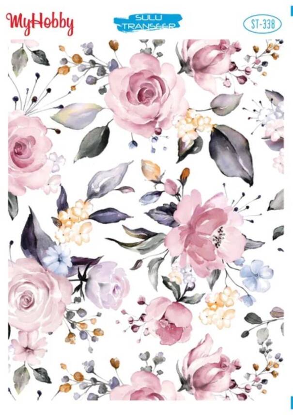 My Hobby Çiçek Desenli Sulu Transfer ST-338 - 1