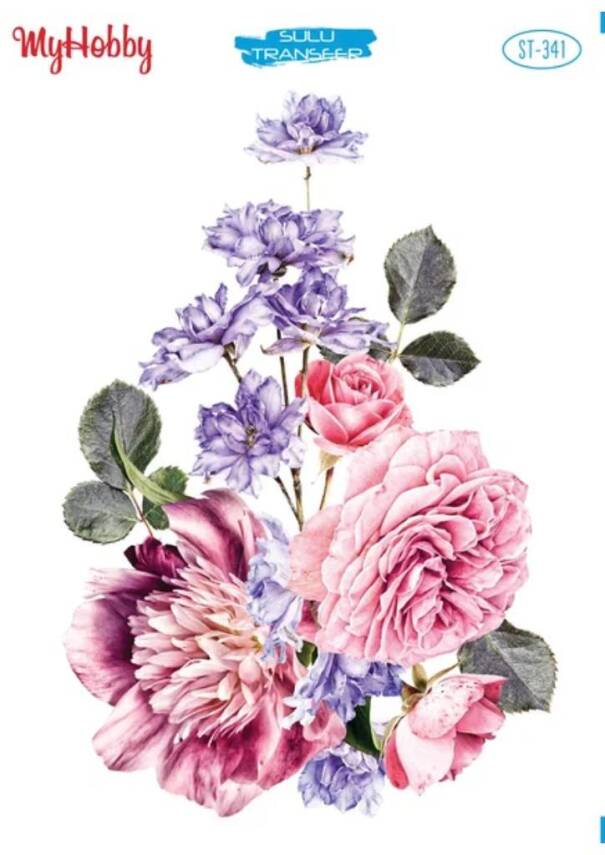 My Hobby Çiçek Desenli Sulu Transfer ST-341 - 1