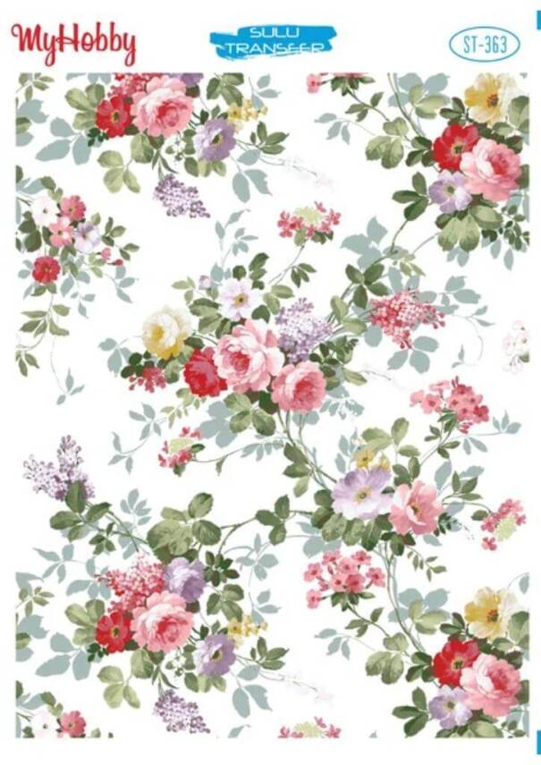 My Hobby Çiçek Desenli Sulu Transfer ST-363 - 1