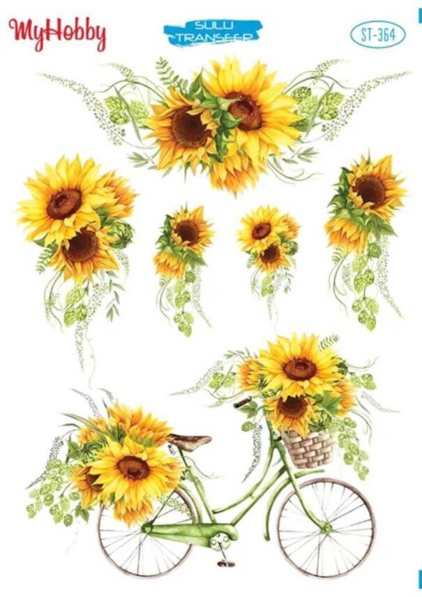My Hobby Çiçek Desenli Sulu Transfer ST-364 - 1