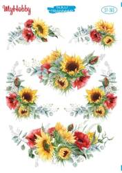 My Hobby Çiçek Desenli Sulu Transfer ST-365 - MyHobby