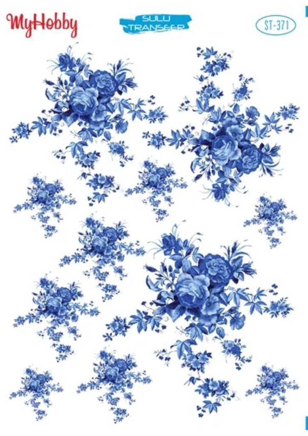 My Hobby Çiçek Desenli Sulu Transfer ST-371 - 1