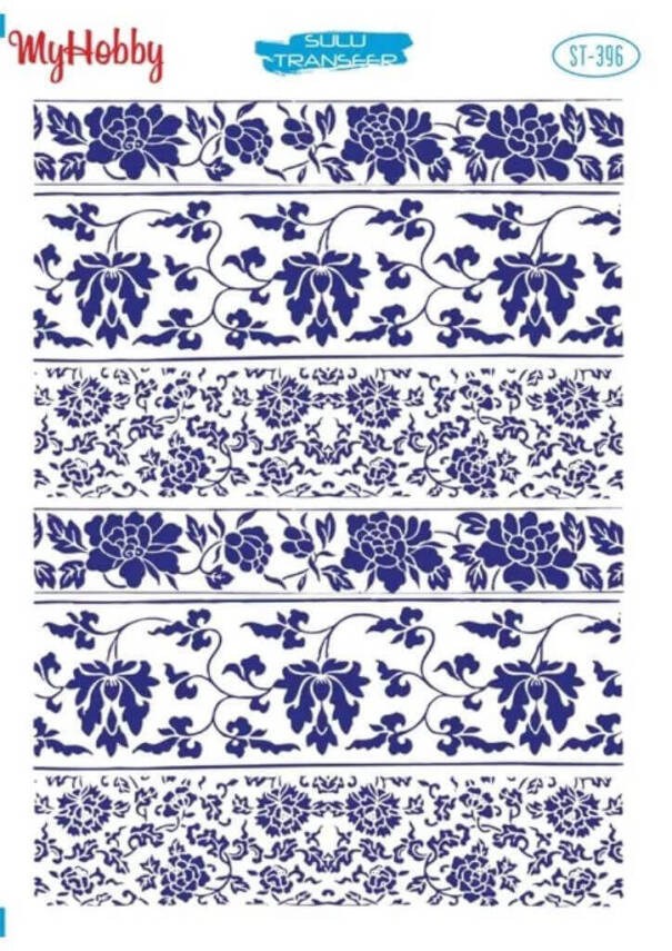 My Hobby Çiçek Desenli Sulu Transfer ST-396 - 1