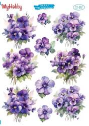 My Hobby Çiçek Desenli Sulu Transfer ST-397 - MyHobby