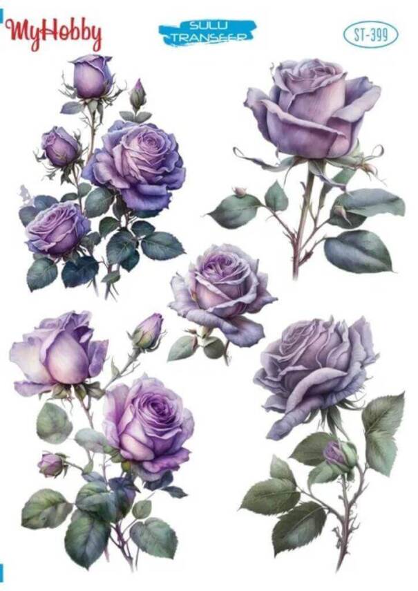My Hobby Çiçek Desenli Sulu Transfer ST-399 - 1
