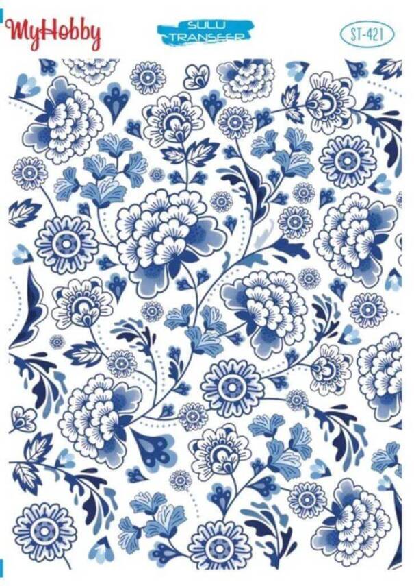 My Hobby Çiçek Desenli Sulu Transfer ST-421 - 1