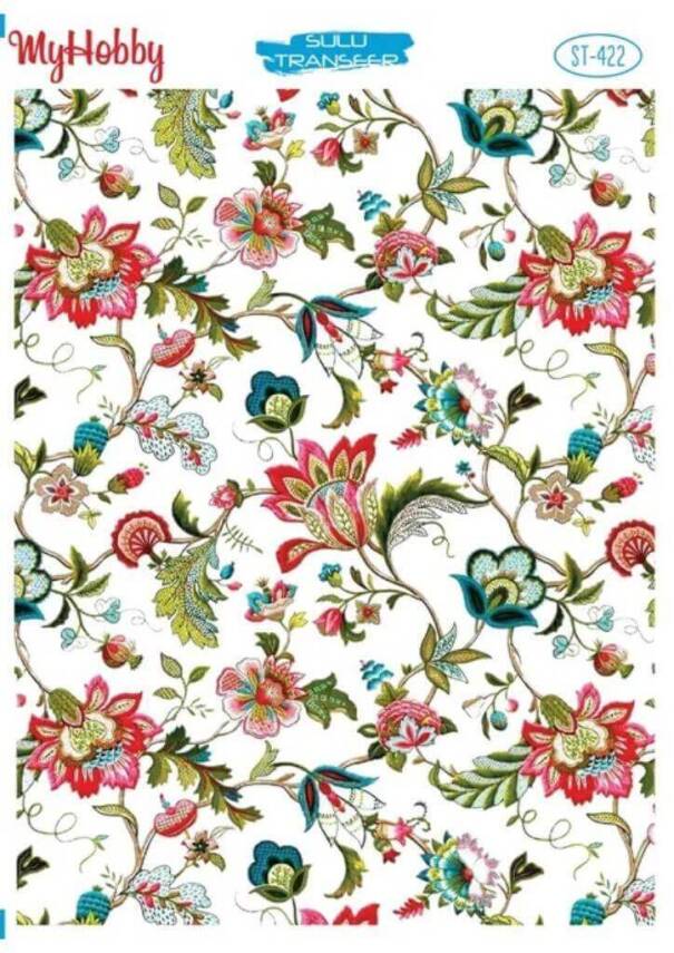My Hobby Çiçek Desenli Sulu Transfer ST-422 - 1