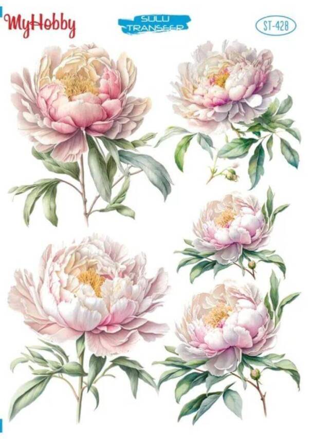 My Hobby Çiçek Desenli Sulu Transfer ST-428 - 1